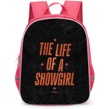 Taylor Swift Backpack School Bag StudentPack - The Life Of Show Girl Red Text Logo Black Background