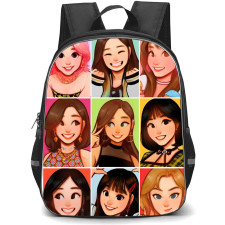 Twice Backpack StudentPack - Twice Member Portrait Cartoon Art