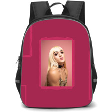 Villano Antillano Backpack StudentPack - Villano Antillano Side Portrait On Pink Frame Poster