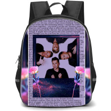 Westlife Backpack StudentPack - Westlife Member 360 Degree Picture On Text Background