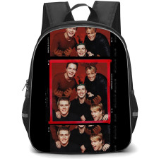 Westlife Backpack StudentPack - Westlife Group Picture On Red Background