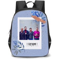 Westlife Backpack StudentPack - Westlife Purple Leaves Polaroid Poster