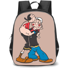 Popeye Backpack StudentPack - Popeye Kissed Bye Olive Cartoon Art