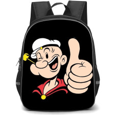 Popeye Backpack StudentPack - Popeye Thumbs Up Portrait Black Background