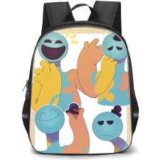 Poppy Play Time Doey Backpack StudentPack - Doey Different Moods Portrait Poster