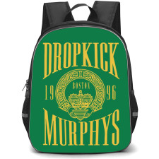 Dropkick Murphys Backpack StudentPack - Dropkick Murphys Vintage Word Art On Green Background