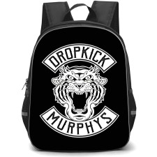 Dropkick Murphys Backpack StudentPack - Dropkick Murphys White Logo On Black Background