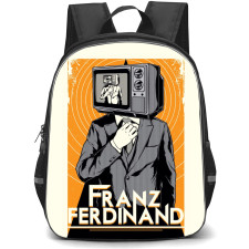 Pop Star Franz Ferdinand Backpack StudentPack - TV Head Retro Series Poster