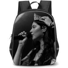 Gracie Abrams Backpack StudentPack - Gracie Abrams Wearing Crown And Singing Grayscale Poster