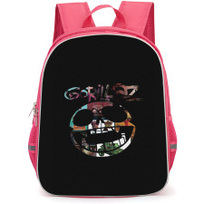 Gorillaz Backpack StudentPack - Gorillaz 2D Smiling Avatar On Black Background