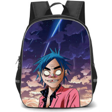 Gorillaz Backpack StudentPack - Gorillaz 2D White Eye Portrait Art Poster
