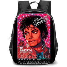 Michael Jackson Backpack StudentPack - Michael Jackson The Immortal World Tour Background
