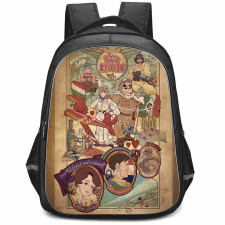 Porco Rosso Backpack StudentPack - Porco Rosso Characters Poster