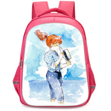 Porco Rosso Fio Fio Piccolo Backpack StudentPack - Fio Fio Piccolo Standing Watercolor Poster
