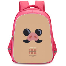 Porco Rosso Marco Pagot Backpack StudentPack - Marco Pagot Avatar On Brown Background