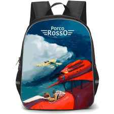 Porco Rosso Backpack StudentPack - Porco Rosso Oil Paint Poster