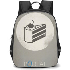 Portal Backpack School Bag StudentPack - Portal Cake Is A Lie Poster