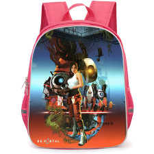 Portal Backpack School Bag StudentPack - Portal Characters Fierce Cartoon Art Series Poster