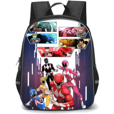 Mighty Morphin Power Rangers Backpack StudentPack - Power Rangers Characters Comic Art