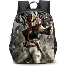 Mighty Morphin Power Rangers White Ranger Backpack StudentPack - White Ranger Character Art