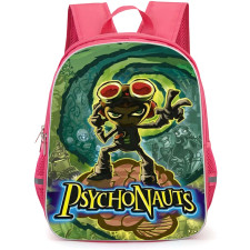 Psychonauts Backpack School Bag StudentPack - Psychonauts Fierce Fighting Stance Game Poster