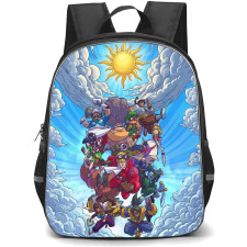 Power Stone Backpack School Bag StudentPack - Power Stone Characters Attacking Poster