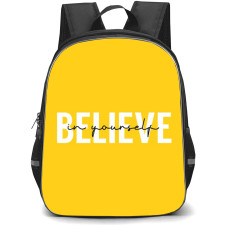 Quotes Backpack StudentPack - Quotes Believe In Yourself On Yellow Background