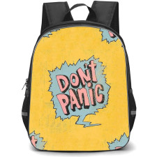Quotes Backpack StudentPack - Quotes Dont Panic Poster