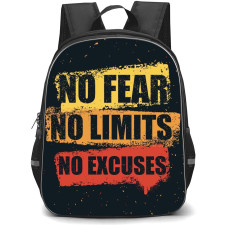 Quotes Backpack StudentPack - Quotes No Fear No Limits No Excuses Poster