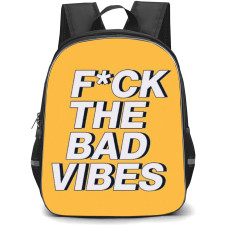 Quotes Backpack StudentPack - Quotes The Bad Vibes On Yellow Background