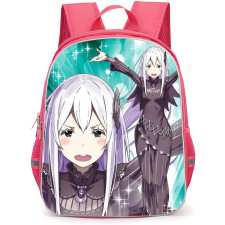 Re Zero - Starting Life in Another World Echidna Backpack StudentPack - Echidna Anime Art On Green Background
