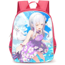 Re Zero - Starting Life in Another World Emilia Backpack StudentPack - Emilia Running In The Beach Water Poster