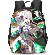 Re Zero - Starting Life in Another World Emilia Backpack StudentPack - Emilia Standing In a Magical Background