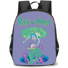 Rick And Morty Backpack School Bag StudentPack - Rick And Morty Portrait Saving Series Poster