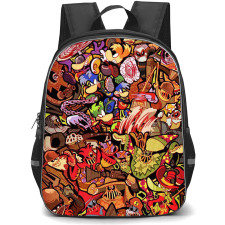Rayman Backpack School Bag StudentPack - Rayman Characters Doodle Collage