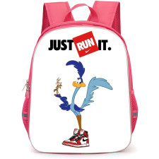 Road Runner Backpack School Bag StudentPack - Just Run In Nike Portrait Poster In White Background