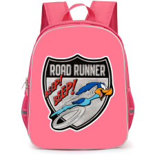 Road Runner Backpack School Bag StudentPack - Run Beep Beep Emblem Sticker