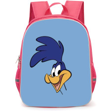 Road Runner Backpack School Bag StudentPack - Smile Avatar In Blue Background