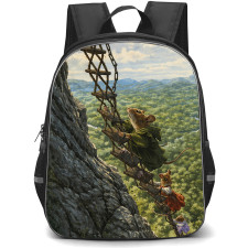 Redwall Backpack School Bag StudentPack - Redwall Characters Mountain Ladder Fantasy Art Poster