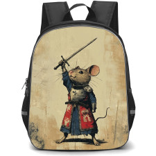 Redwall Matthias Backpack School Bag StudentPack - Matthias Warrior Mouse Holding Sword Poster