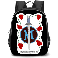 Redwall Backpack School Bag StudentPack - Redwall Matthias Sword Rose Emblem Fantasy Art Sticker