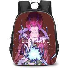 That Time I Got Reincarnated As A Slime Benimaru Backpack StudentPack - Benimaru Holding Fire Red Background