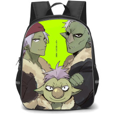 That Time I Got Reincarnated As A Slime Backpack StudentPack - Characters Goblins Portrait Watercolor Painting Neon Background