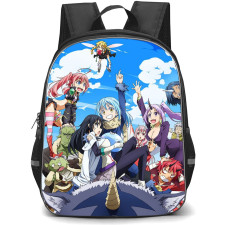 That Time I Got Reincarnated As A Slime Backpack StudentPack - Characters Riding Ranga Clouds Background