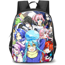 That Time I Got Reincarnated As A Slime Backpack StudentPack - Characters Smiling Collage Watercolor Painting Art