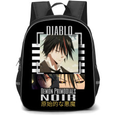 That Time I Got Reincarnated As A Slime Diablo Backpack StudentPack - Diablo Demon Primodials Noir Black Background