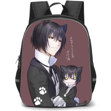 That Time I Got Reincarnated As A Slime Diablo Backpack StudentPack - Diablo Holding Chibi Diablo Comic Art