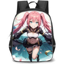 That Time I Got Reincarnated As A Slime Milim Nava Backpack StudentPack - Milim Nava Flying Moon Background
