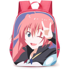 That Time I Got Reincarnated As A Slime Milim Nava Backpack StudentPack - Milim Nava Rock on Cartoon Art Purple Background