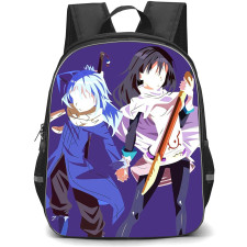 That Time I Got Reincarnated As A Slime Backpack StudentPack - Rimuru Tempest & Shizue Izawa Holding Hands Minimalist Art